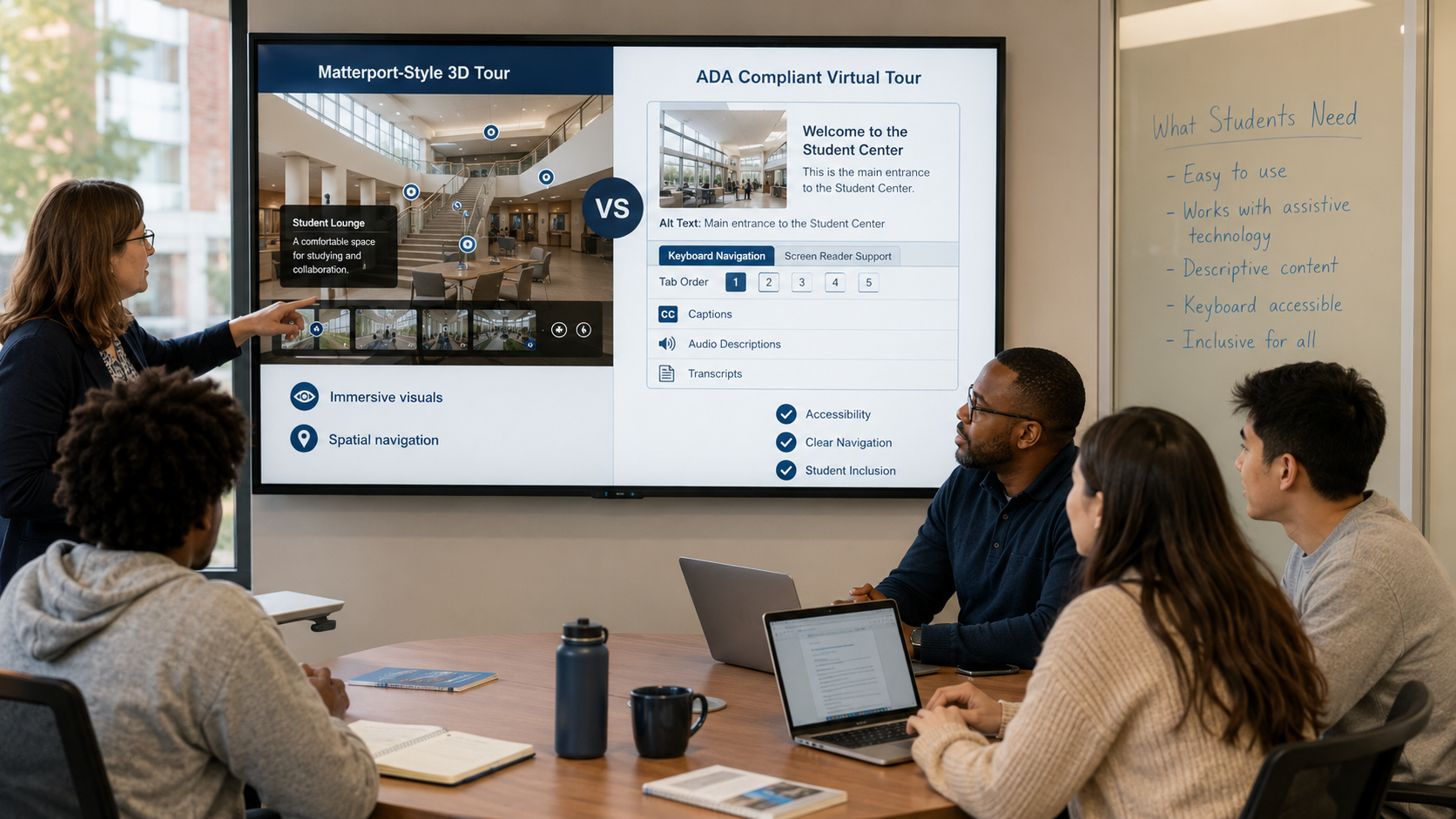 Matterport vs ADA Compliant Virtual Tours: What Should Universities Consider?